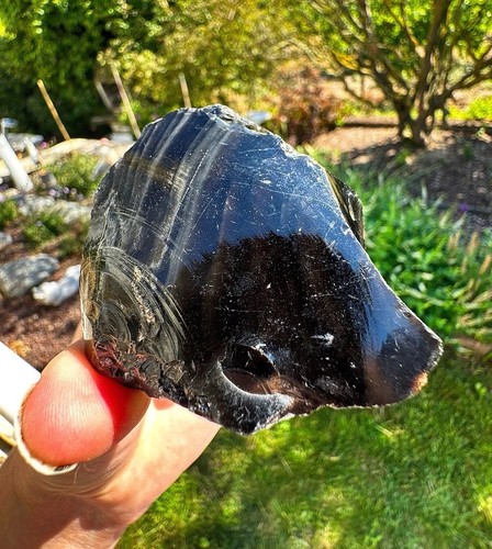 Regenbogen obsidian anschliff - obsidian,