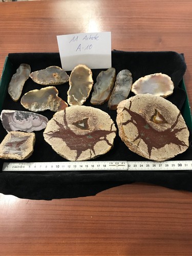 Stück achate sammlung - 11,